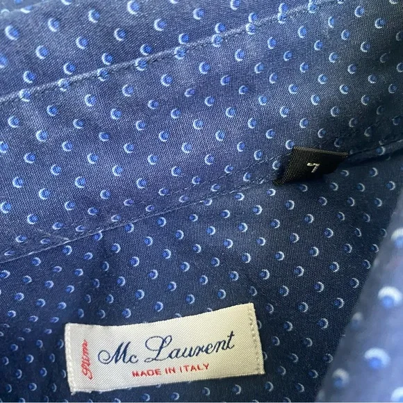 MC Laurent Button Up Shirt Made in Italy - Picture 8 of 8